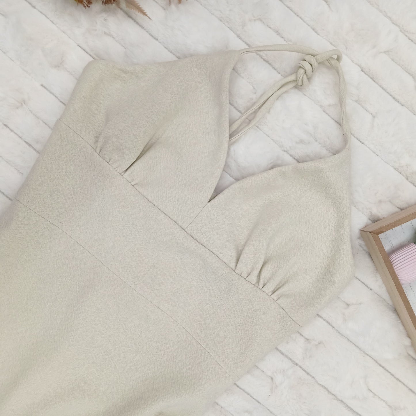 V-Neck Halter Maxi Dress