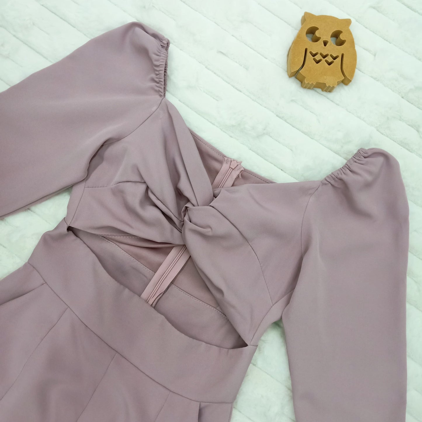 Twisted Front Cut-Out Jumpsuit with Pockets