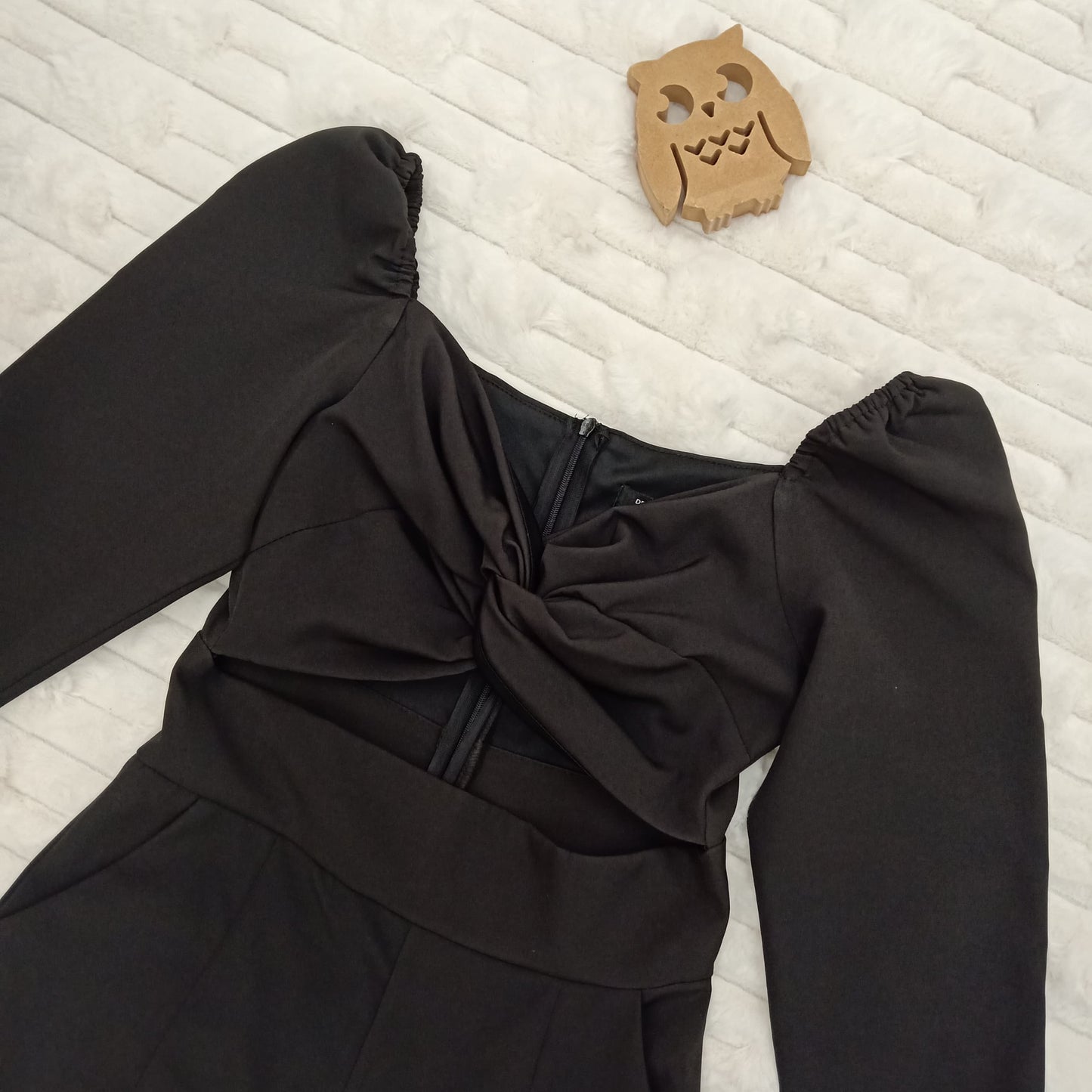 Twisted Front Cut-Out Jumpsuit with Pockets
