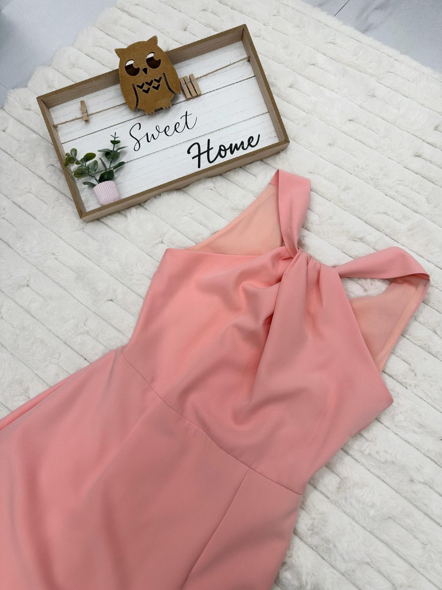 Halter Twisted Front Maxi Dress