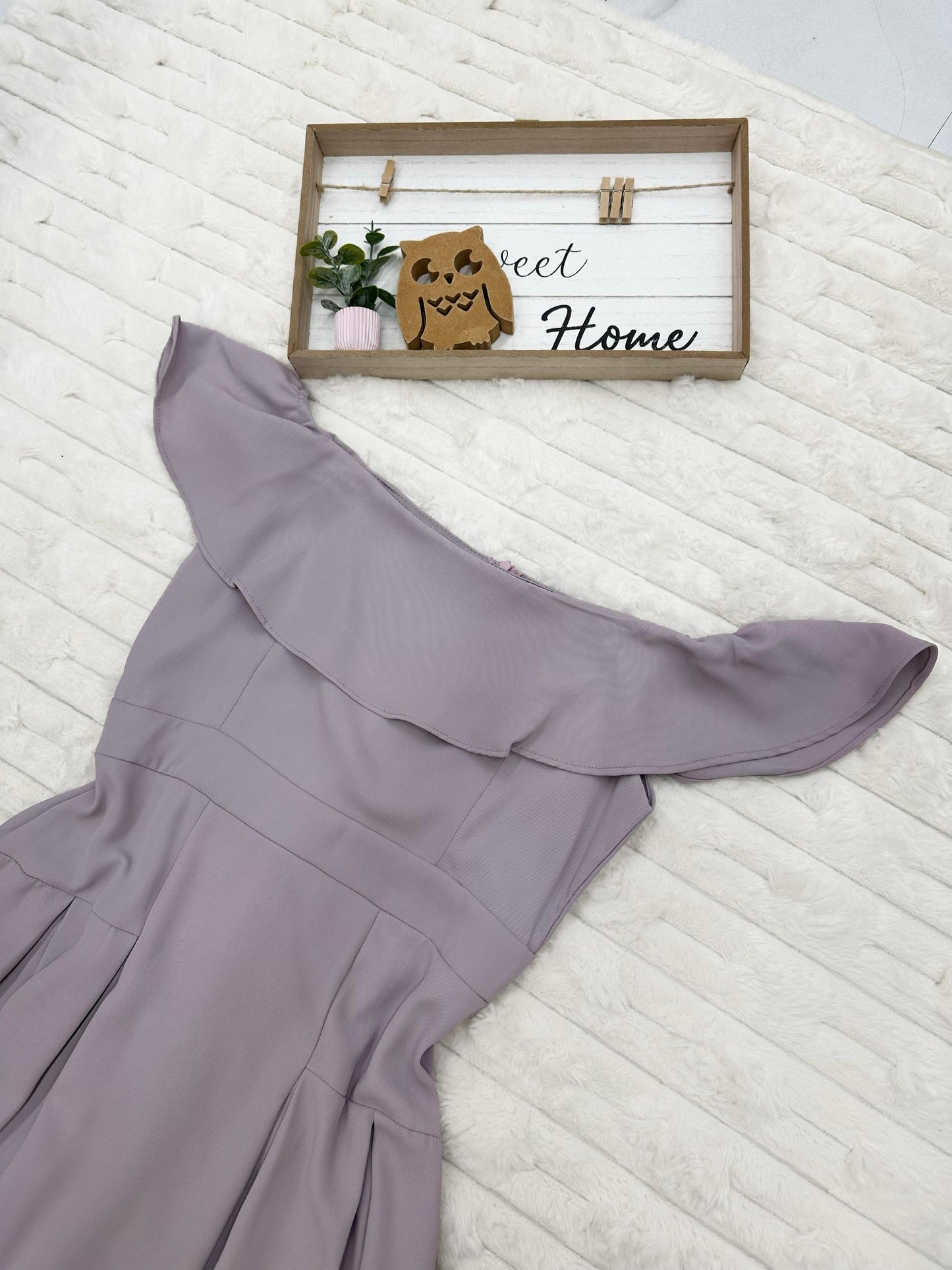 Off-Shoulder A-Line Maxi Dress