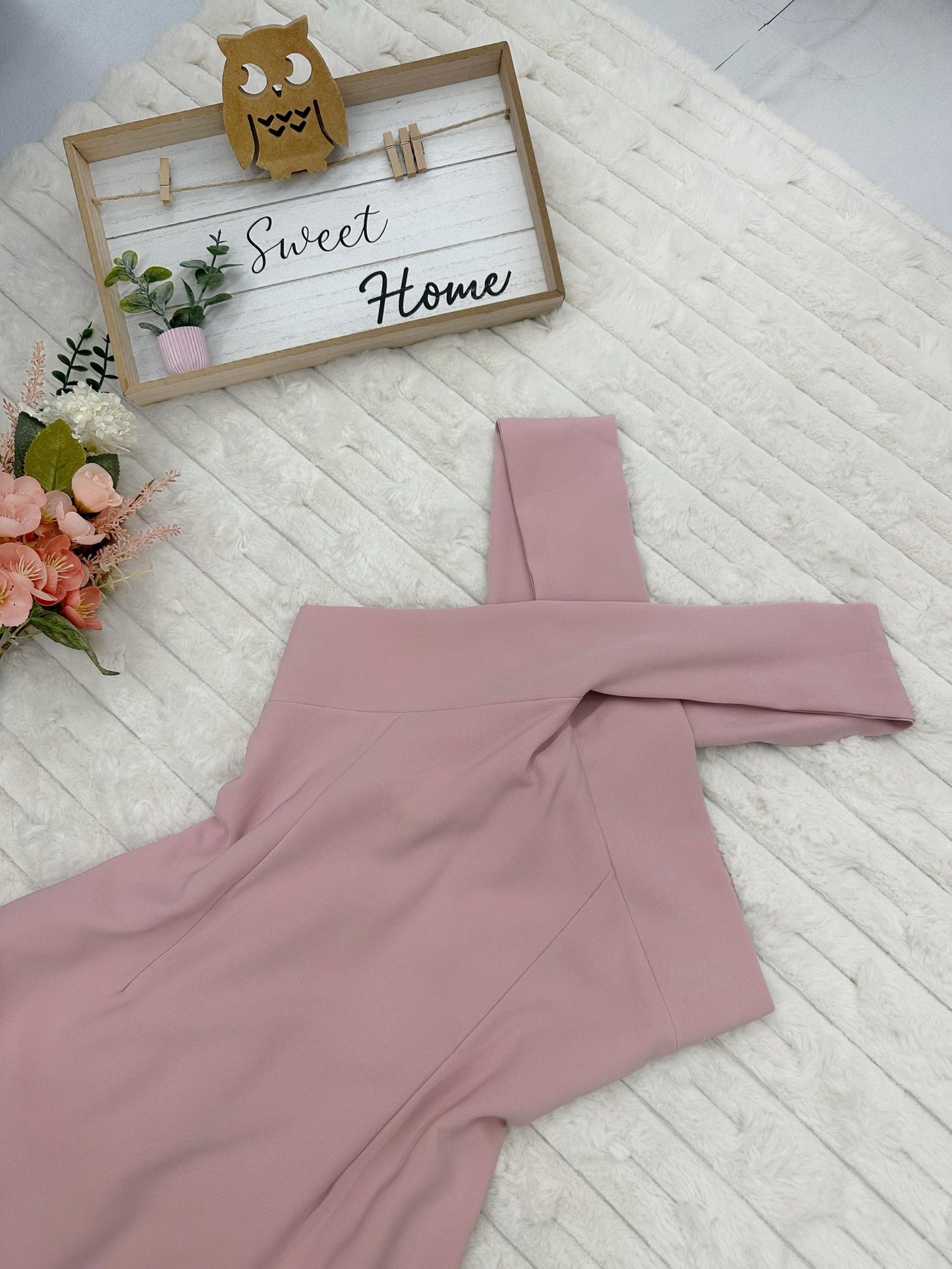 Criss-Cross Halter Neck Gown