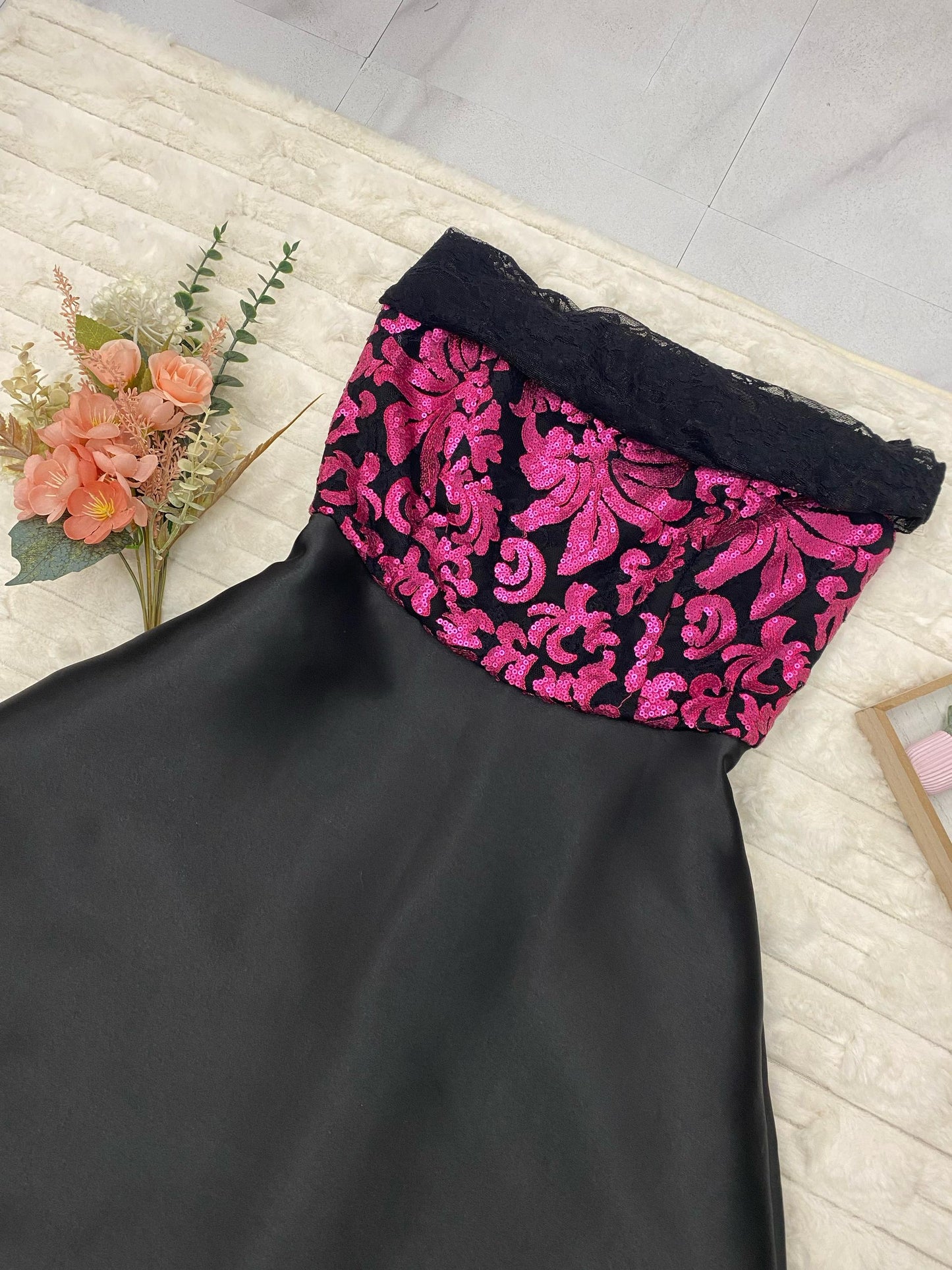 Off-Shoulder Lace Gown