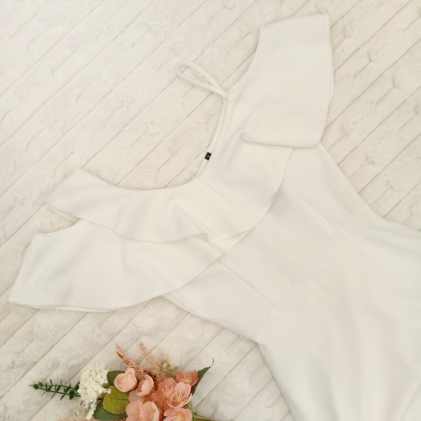 Cold-Shoulder Gown