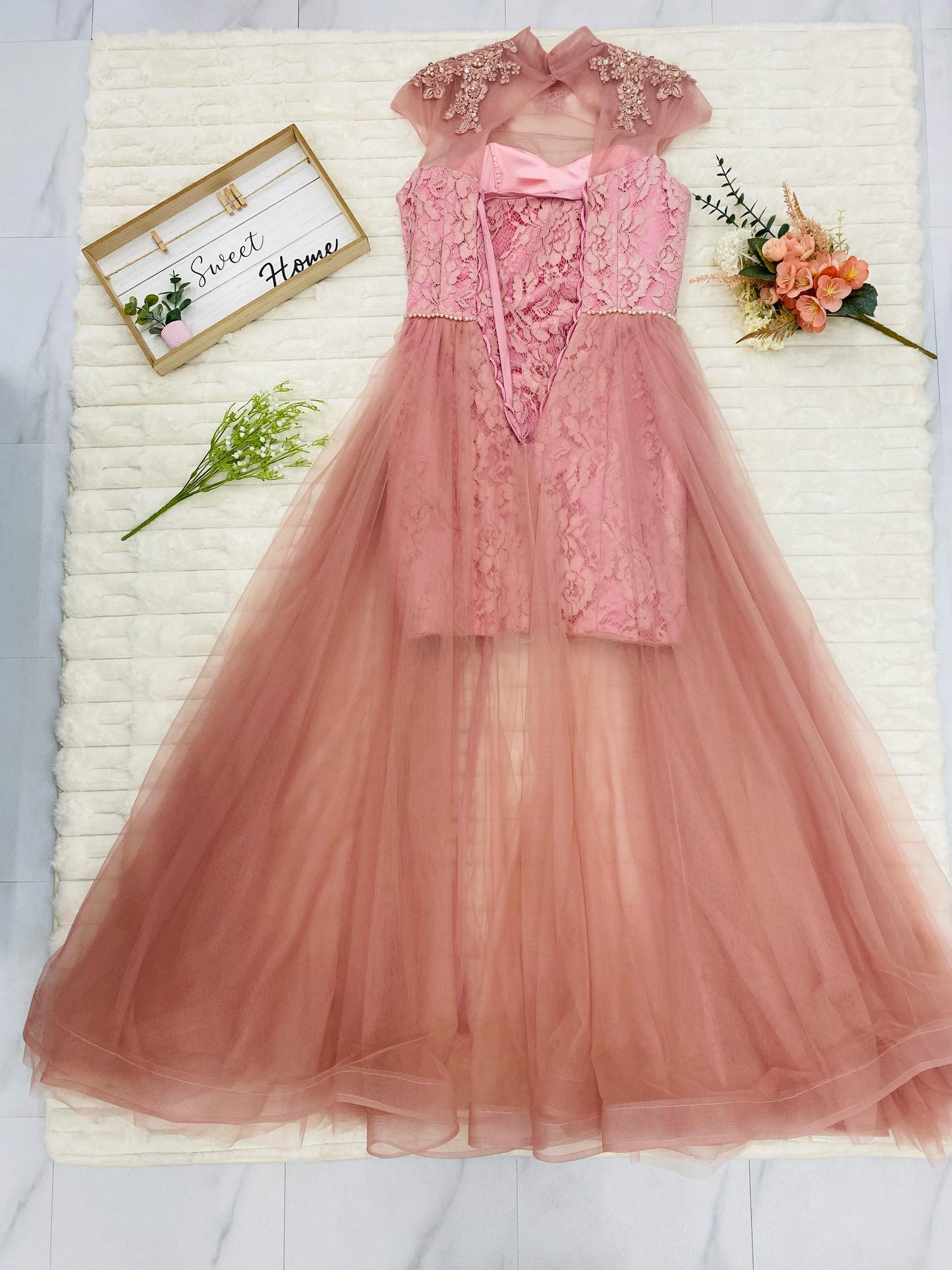 Embroidered Gown
