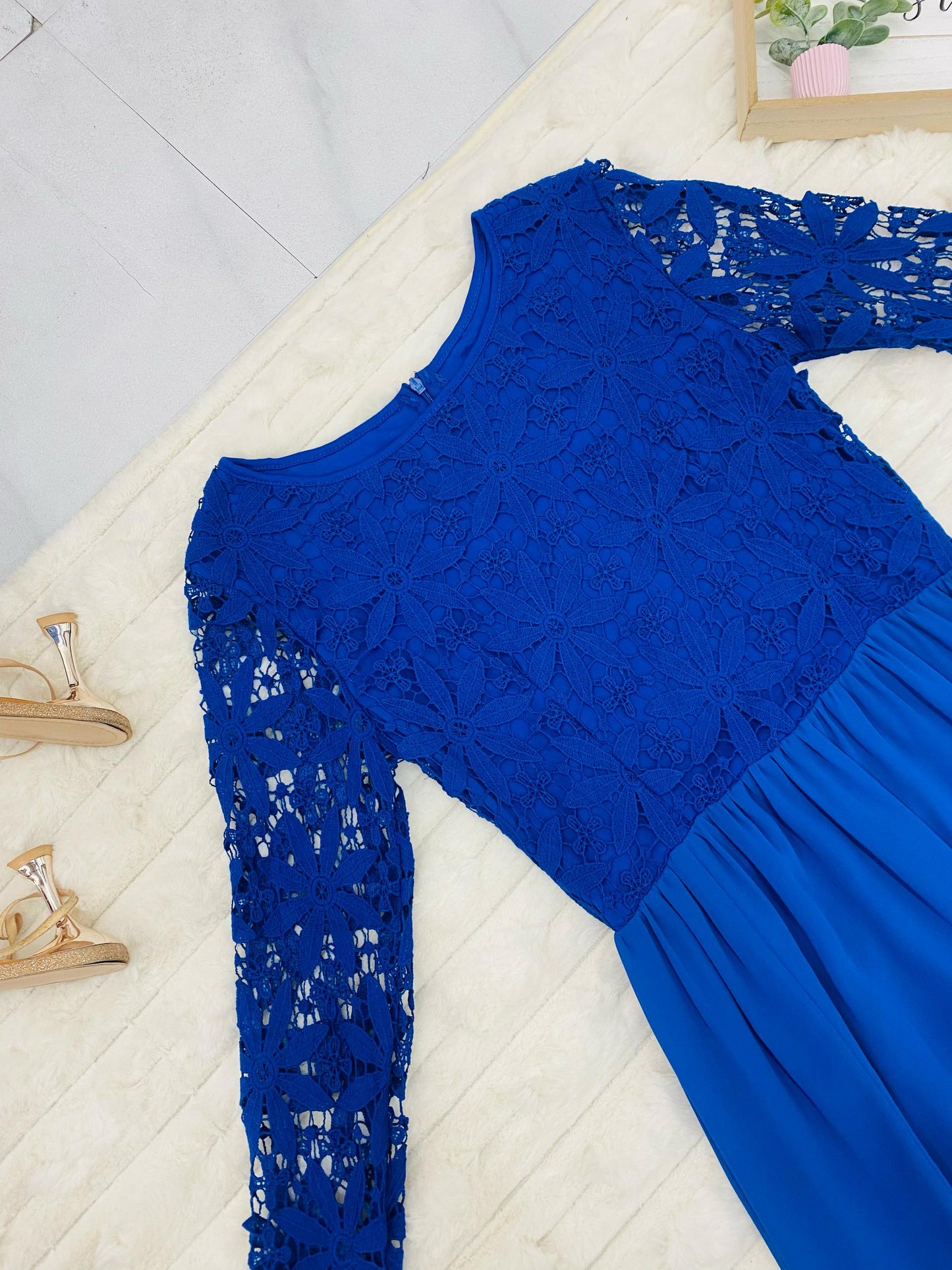 Guipure Lace Gown