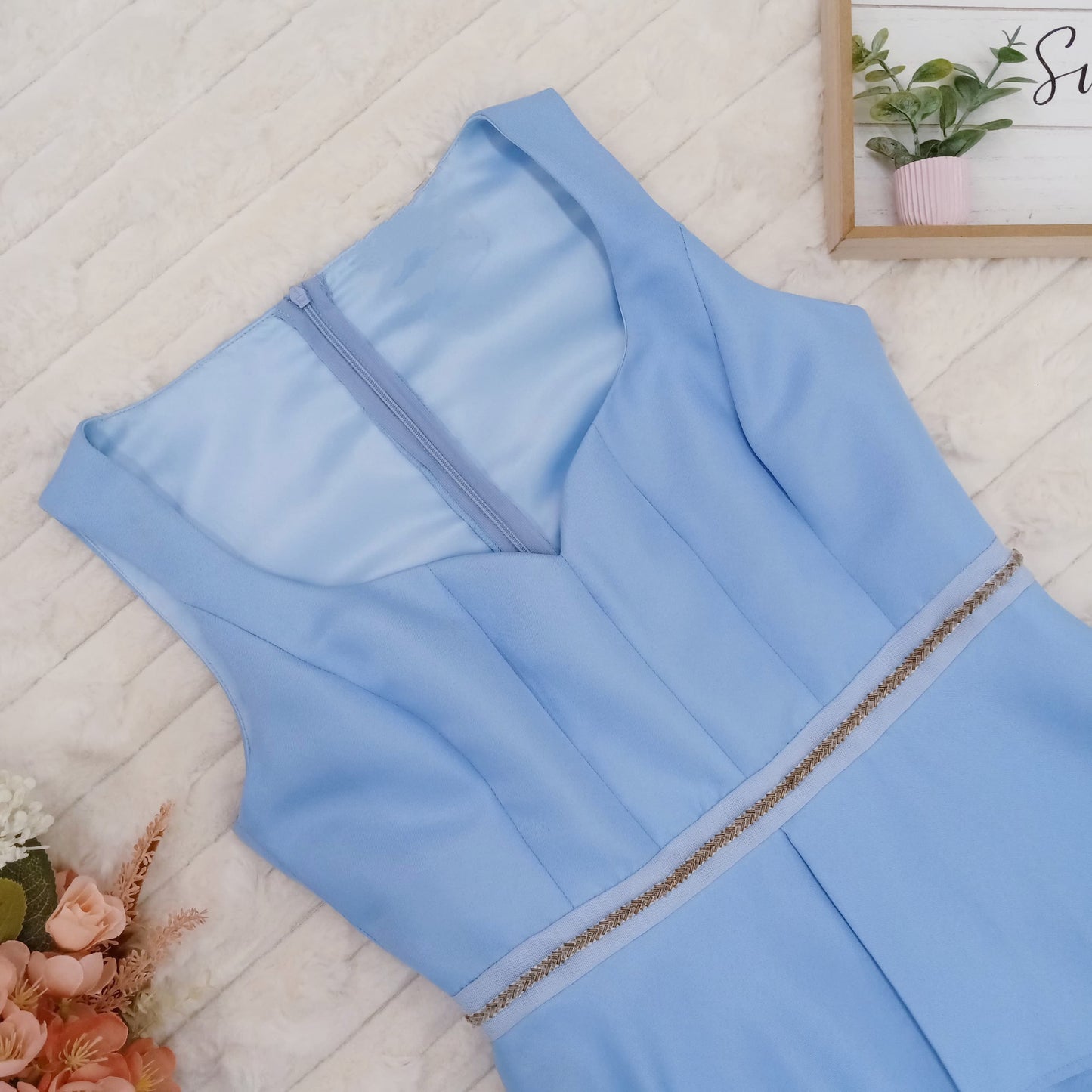 Embellished High Low Dress