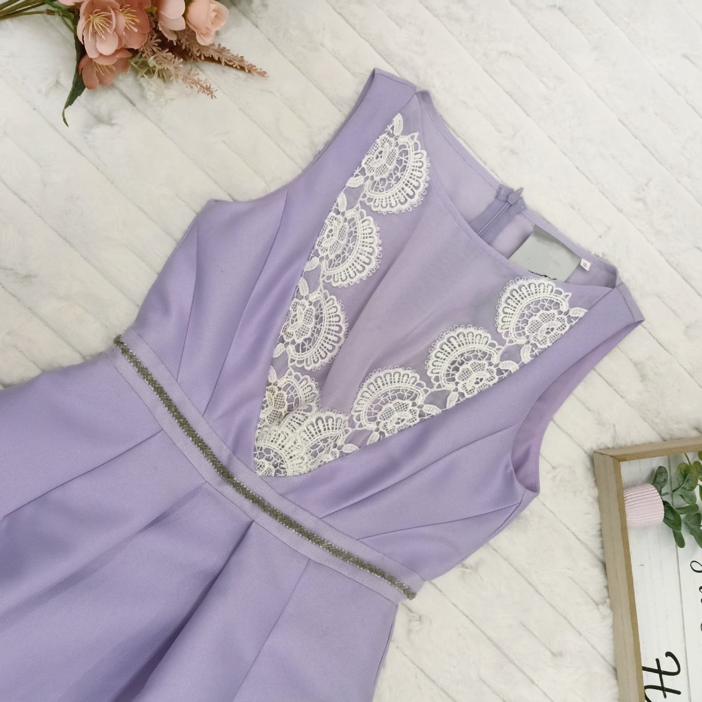 Sleeveless Embroidered Dress