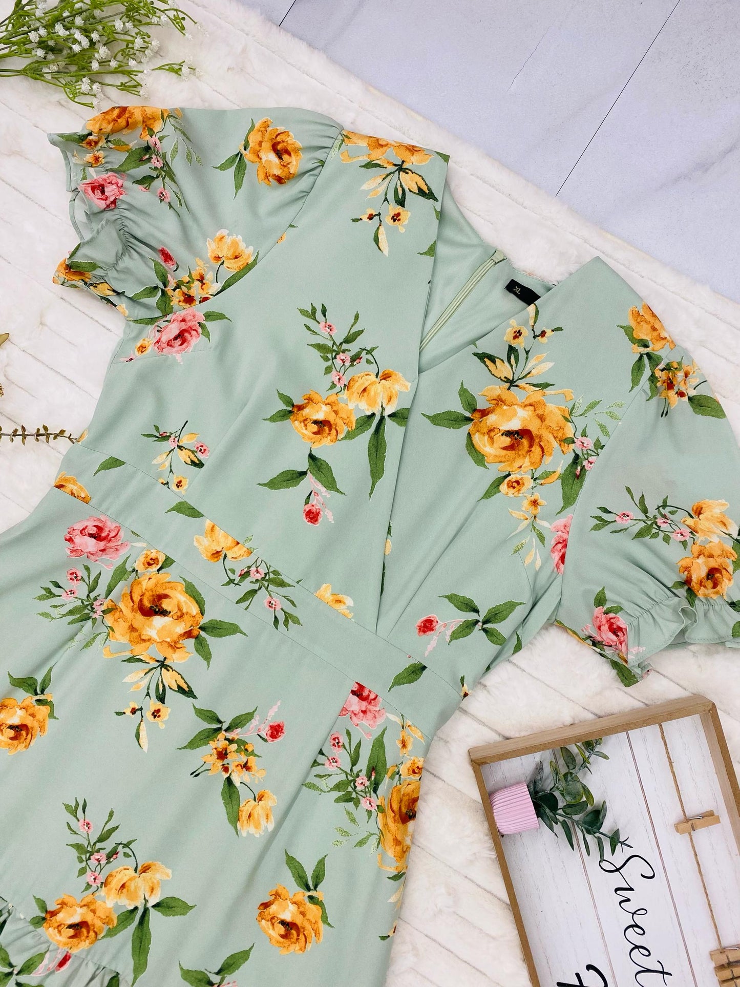 Floral-Print Tiered Maxi Dress