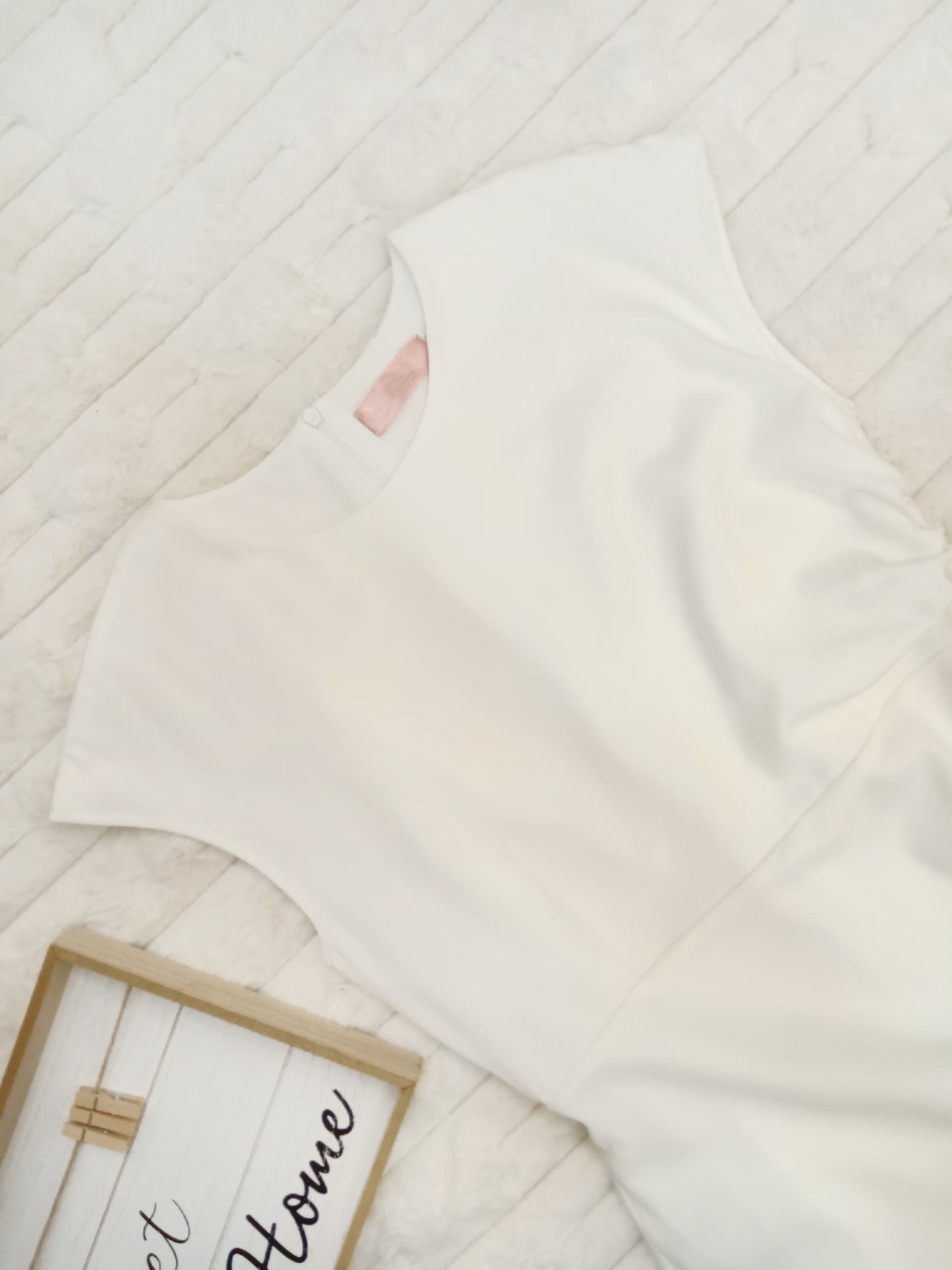 Cap-Sleeve with Drawstring Ruched Midi Dress