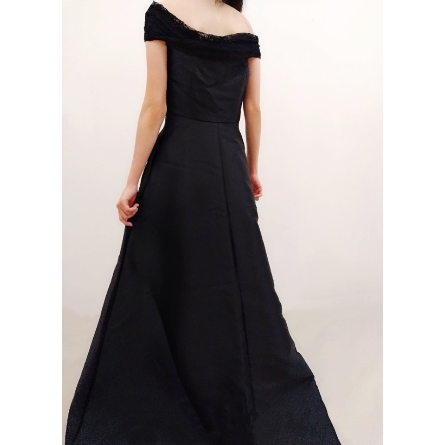 Off-Shoulder Lace Gown