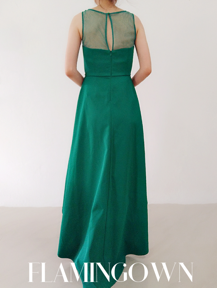 Sleeveless High Low Gown