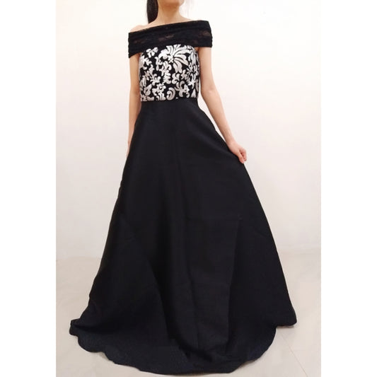 Off-Shoulder Lace Gown