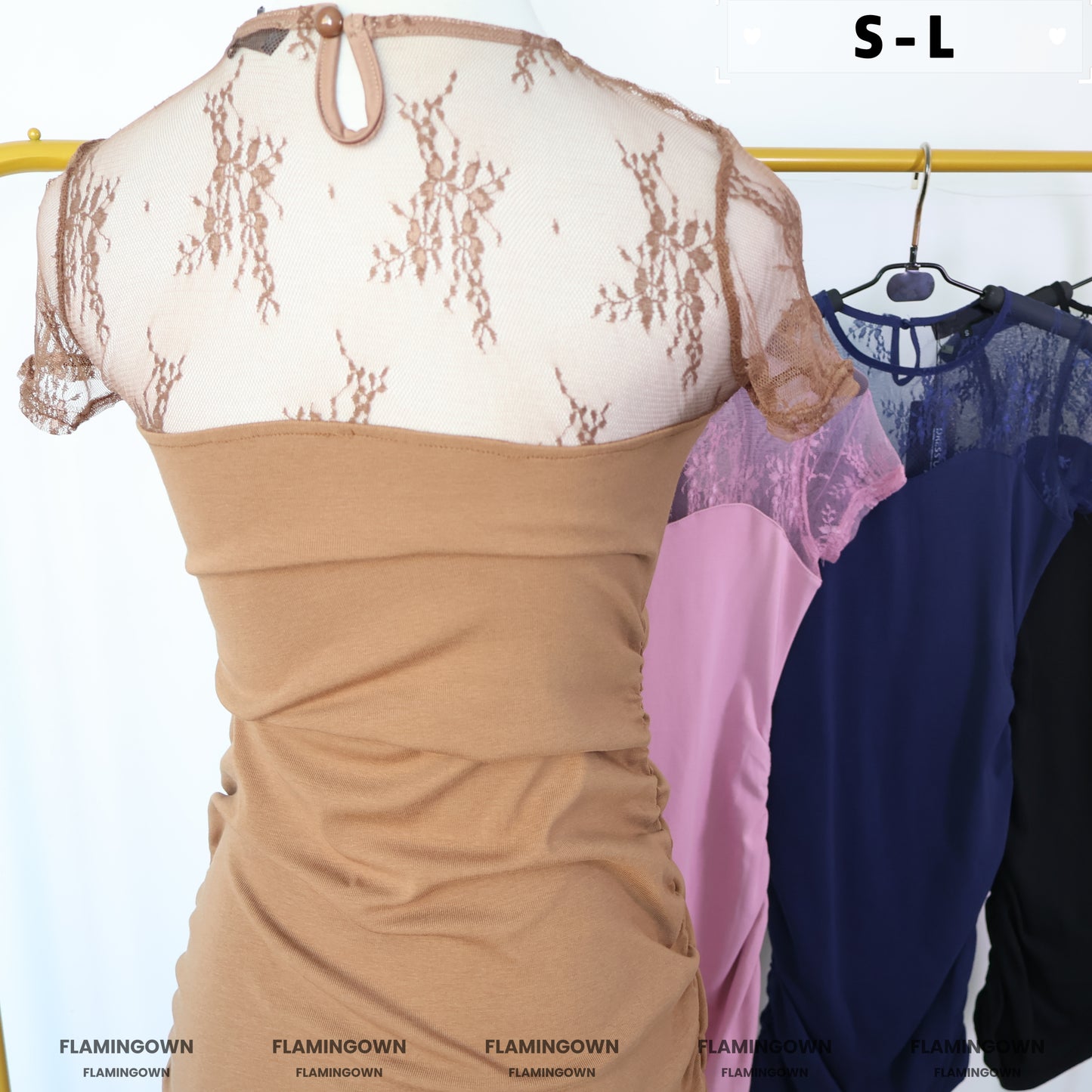 Ruched Mini Tee Dress