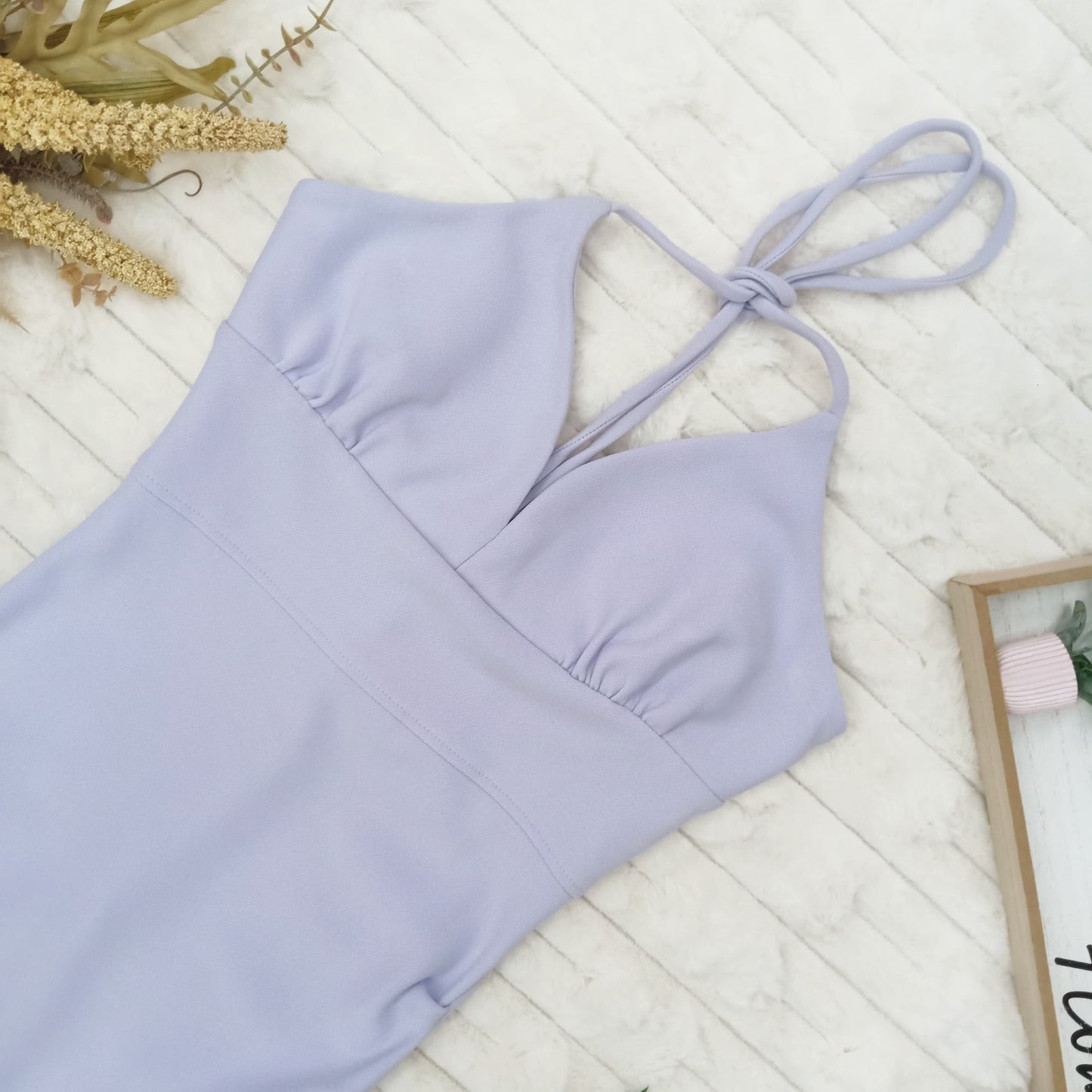 V-Neck Halter Maxi Dress