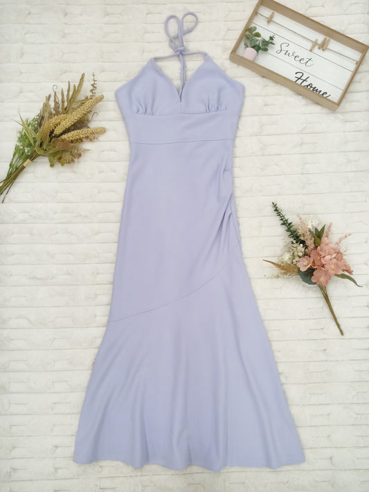 V-Neck Halter Maxi Dress