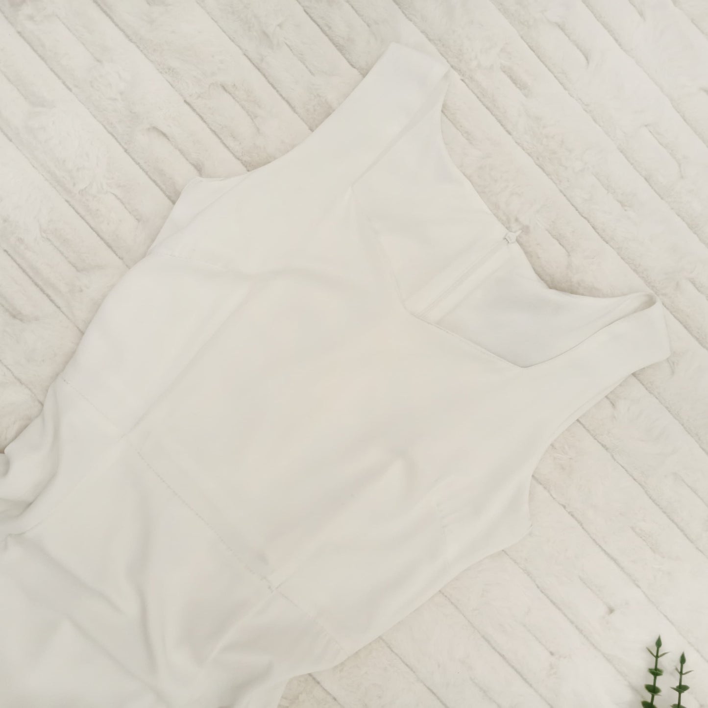 Sleeveless Ruffle-Trim Maxi Dress