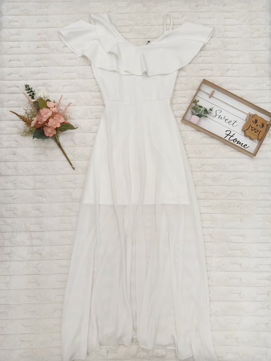 Cold-Shoulder Gown