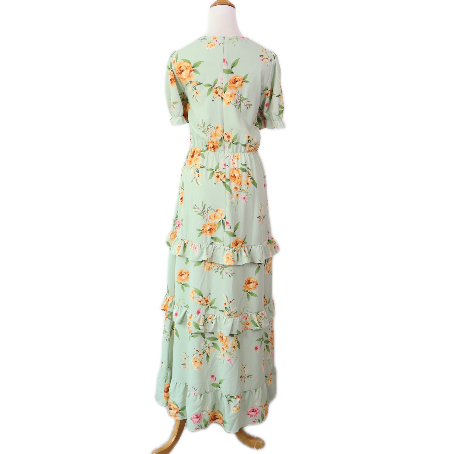 Floral-Print Tiered Maxi Dress