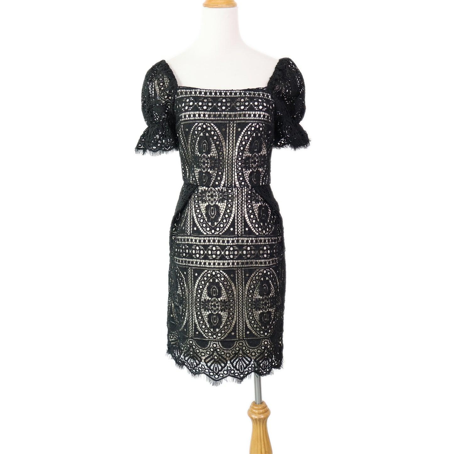 Off-Shoulder Lace Mini Dress