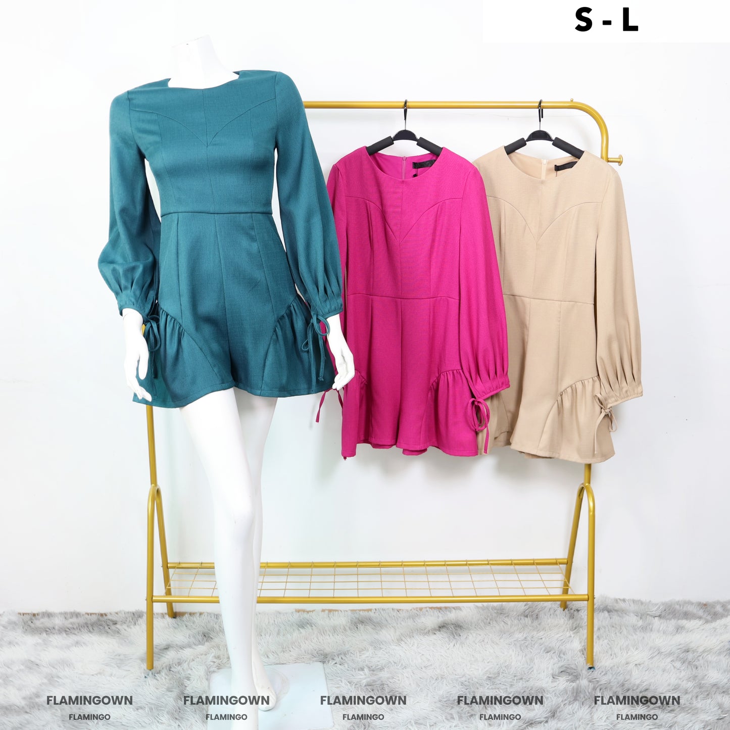 Peasant Sleeves Romper