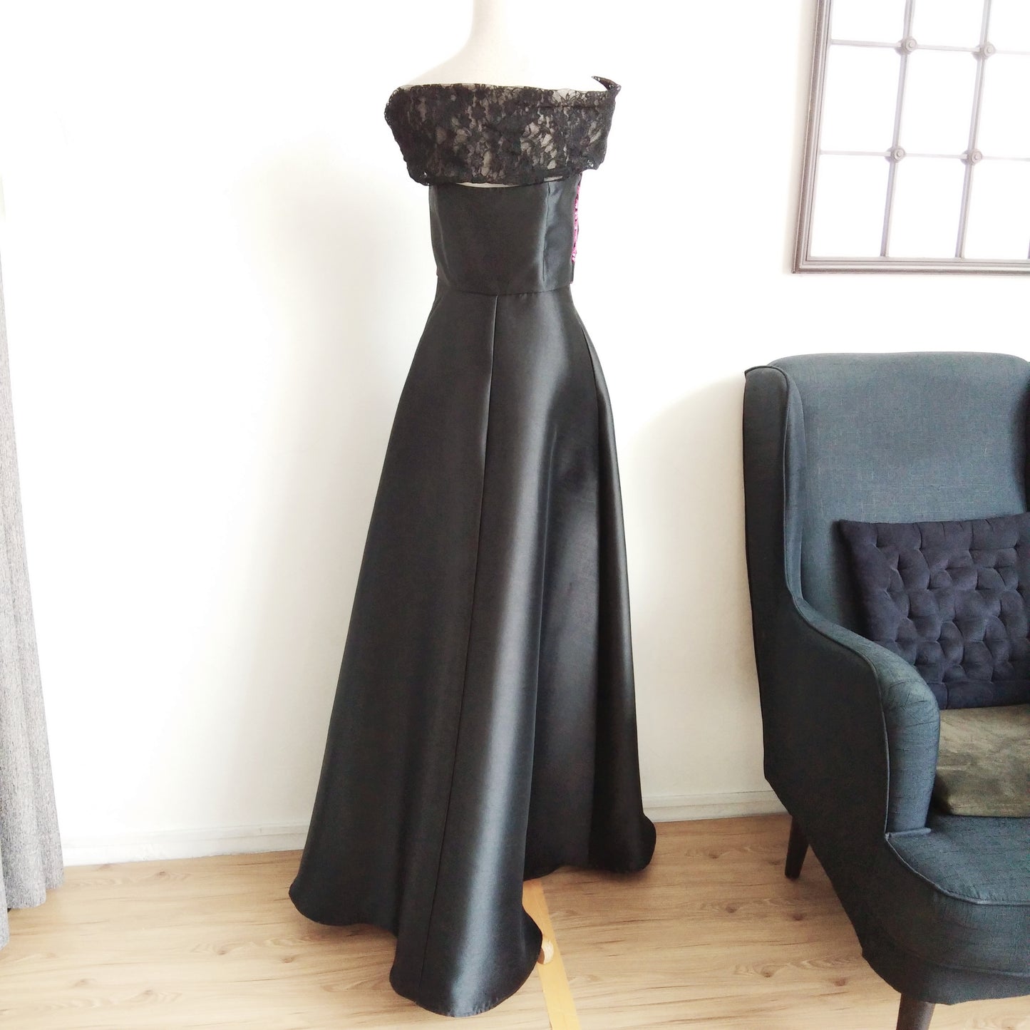 Off-Shoulder Lace Gown