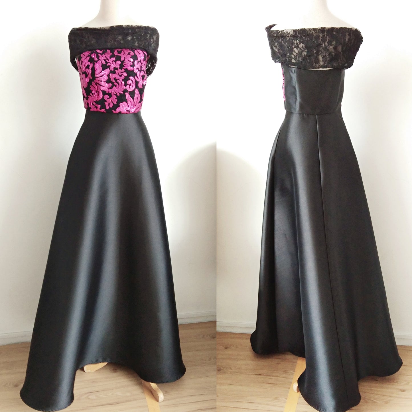 Off-Shoulder Lace Gown