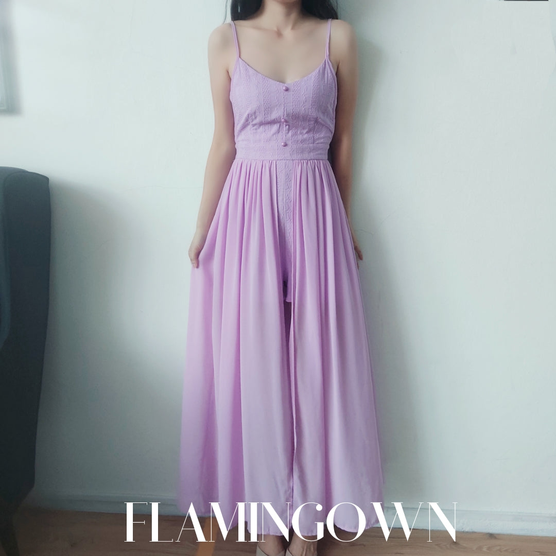 Adjustable Strap Overlay Jumpsuit