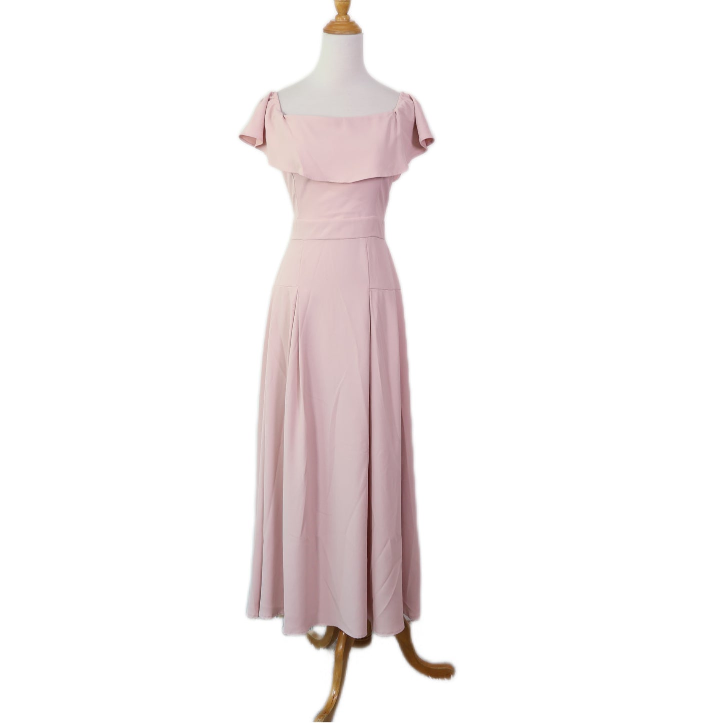 Off-Shoulder A-Line Maxi Dress