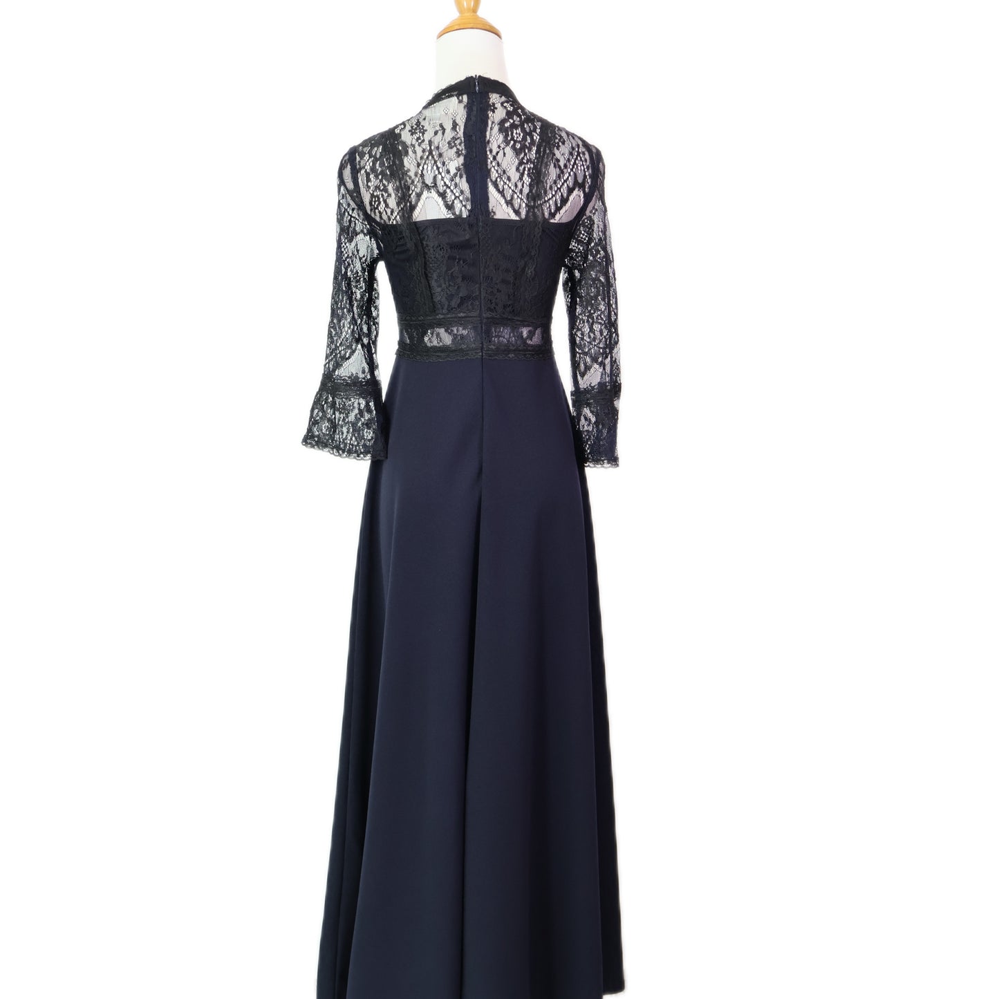 Floral Lace Trim Maxi Dress