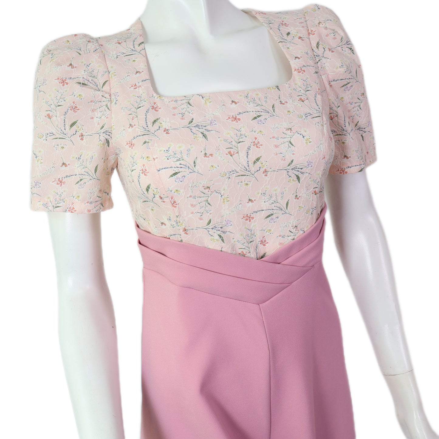 Square Neck Floral  Printed Jumpsuit