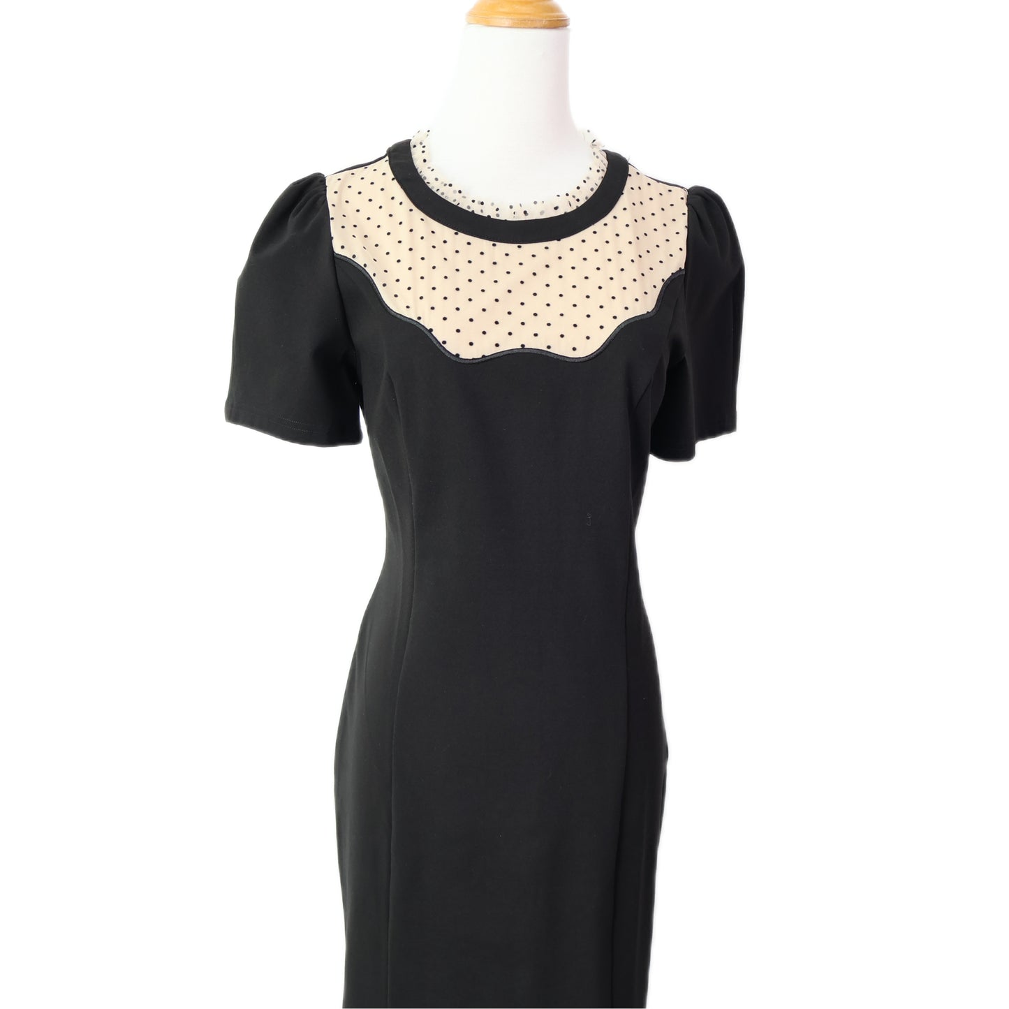 Polka-Dot Mermaid Mini Dress