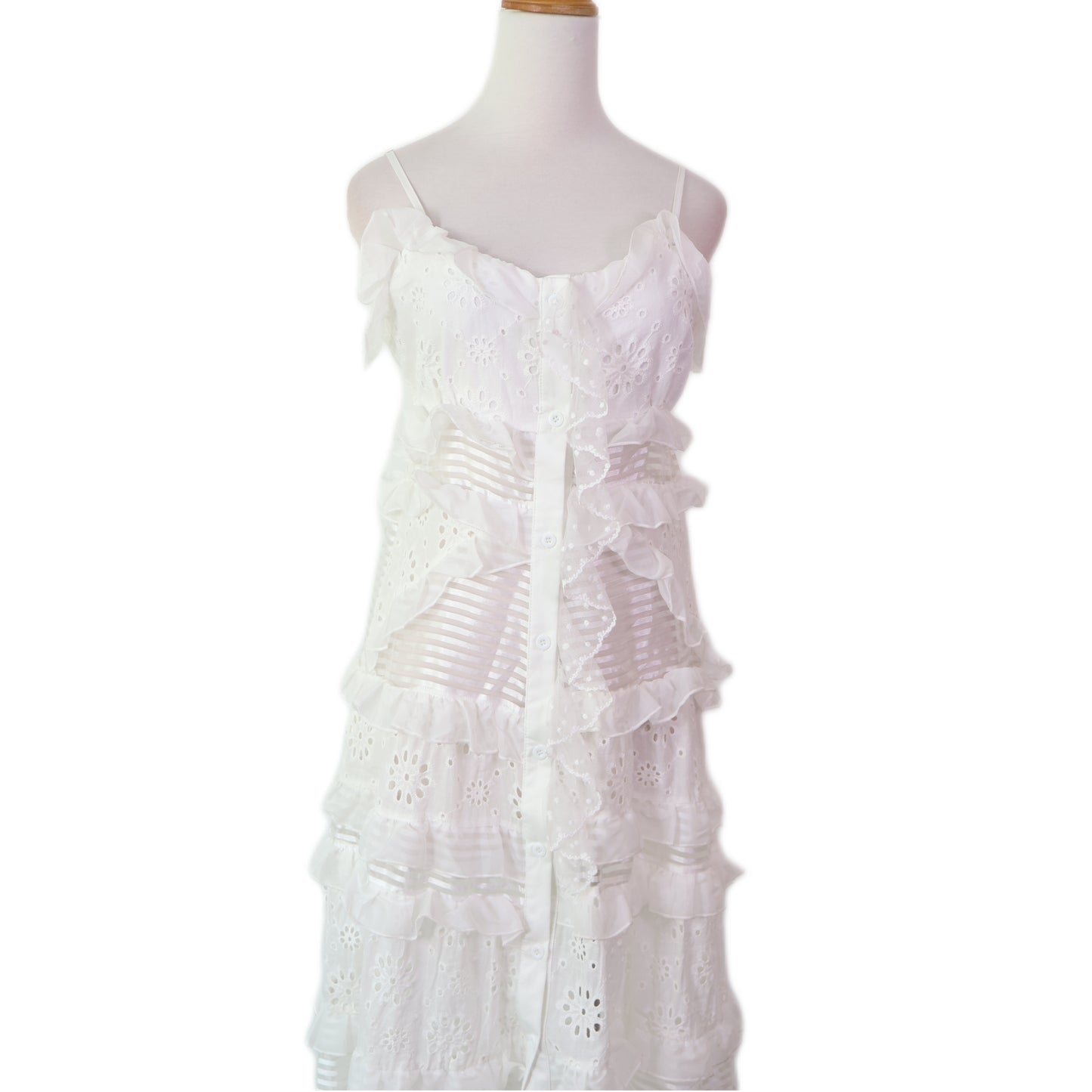 Set Adjustable Straps Ruffle-Trim with Shorts