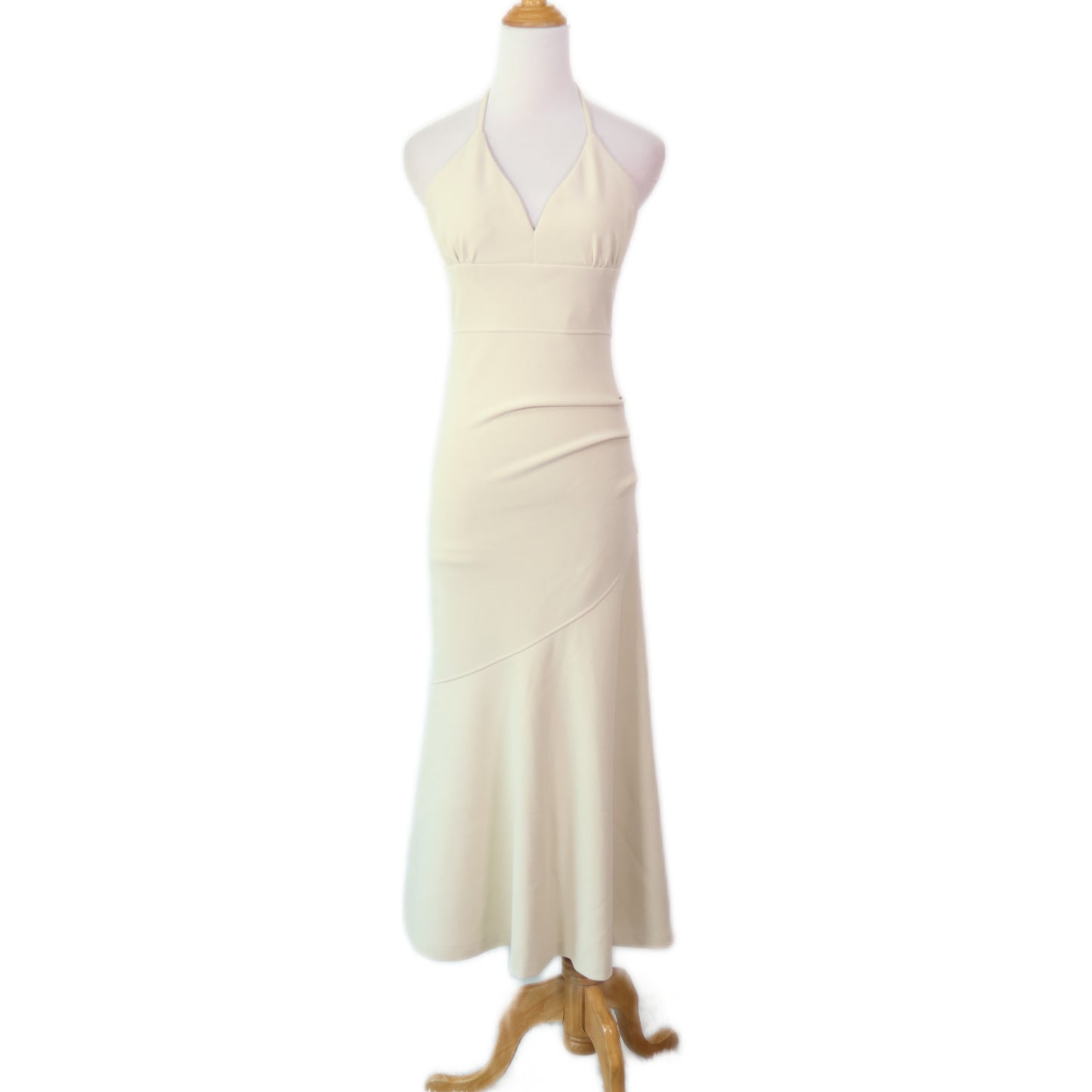 V-Neck Halter Maxi Dress