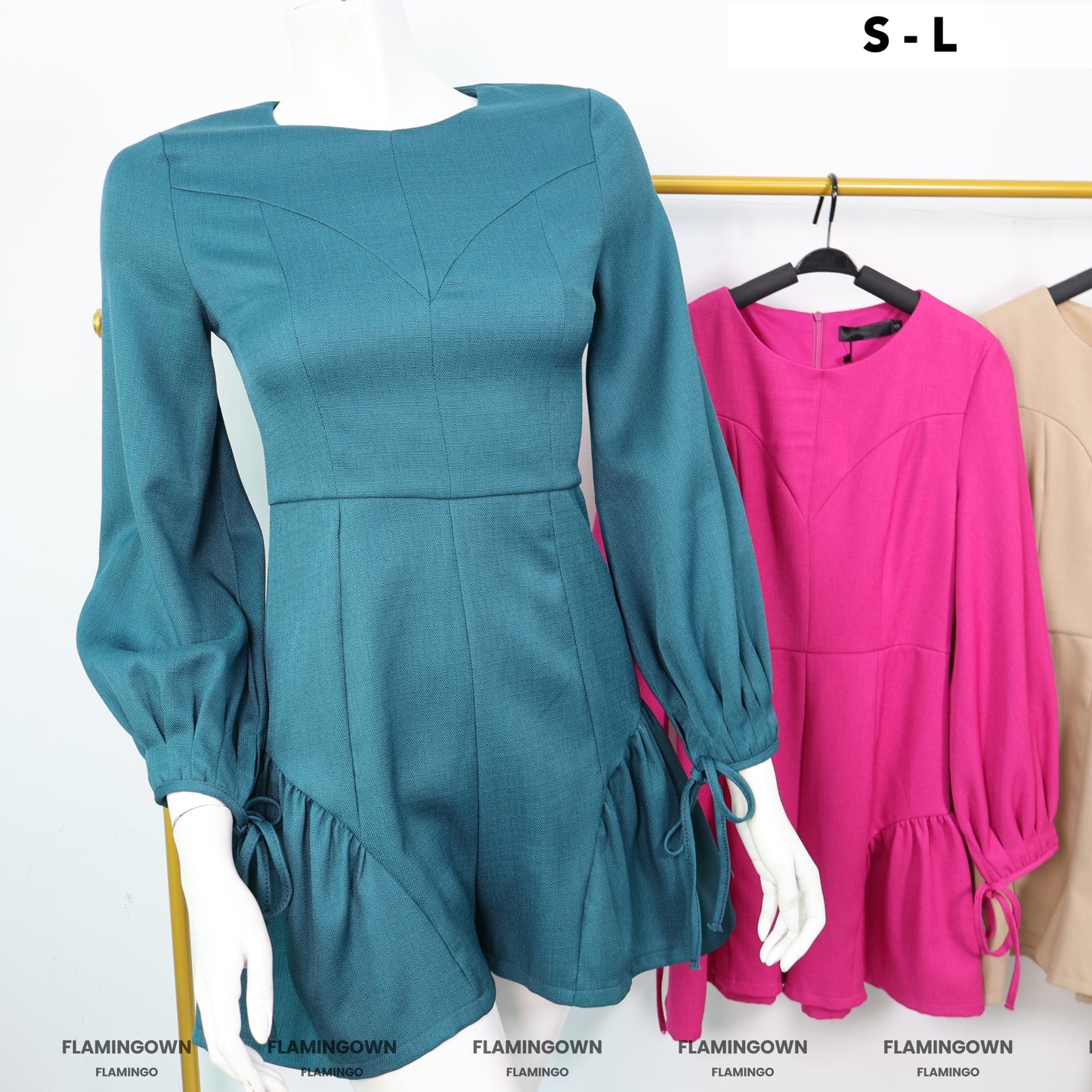 Peasant Sleeves Romper