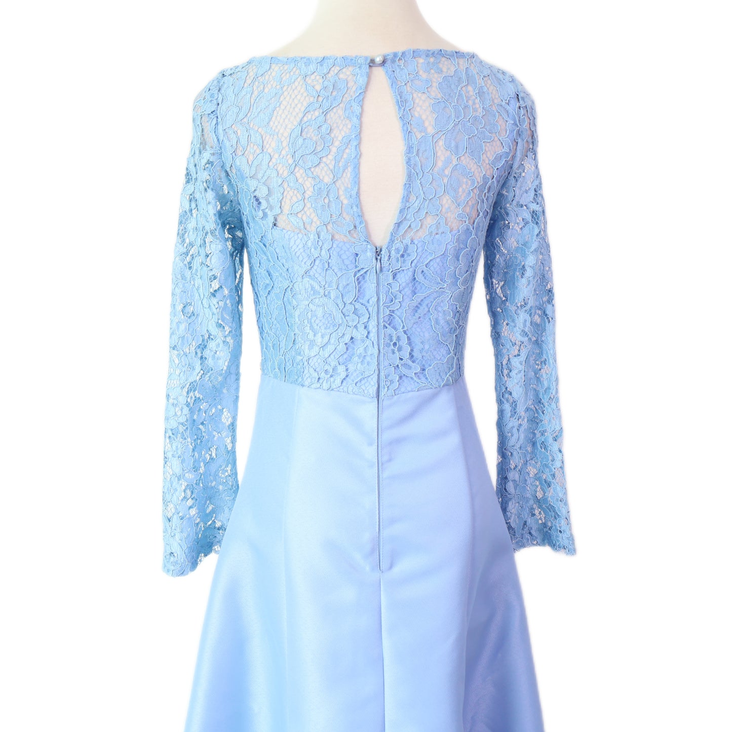 Long-Sleeve Lace Gown