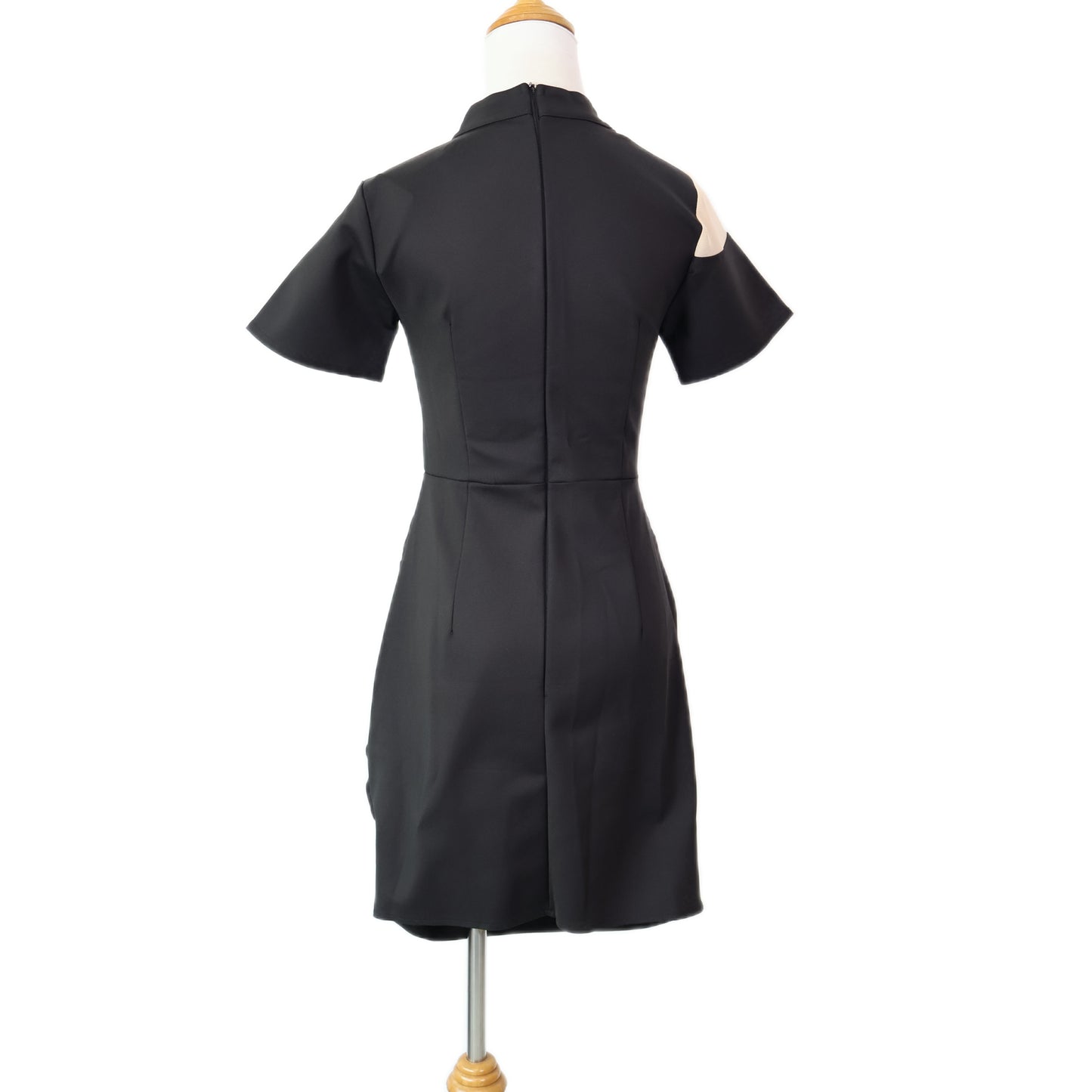 Illusion Cutout Bodycon Midi Dress