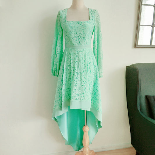 Long Sleeve Lace Gown