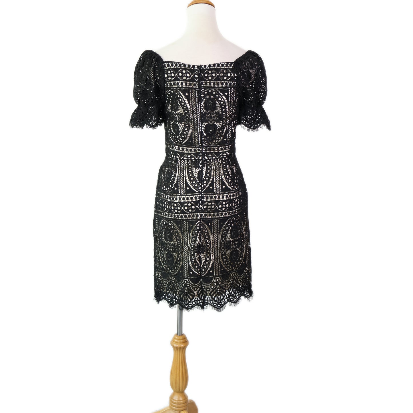 Off-Shoulder Lace Mini Dress