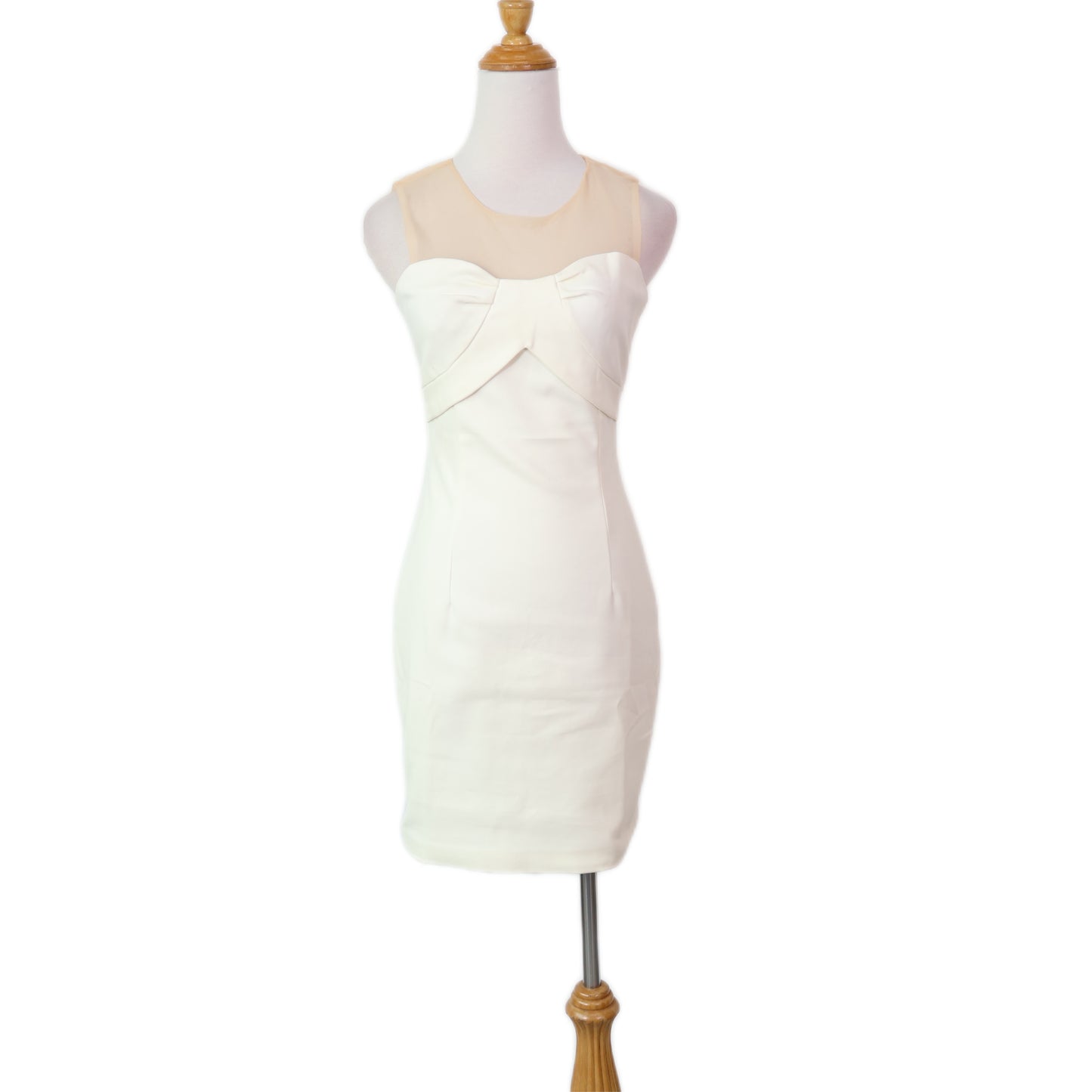 Illusion Sweetheart Midi Dress