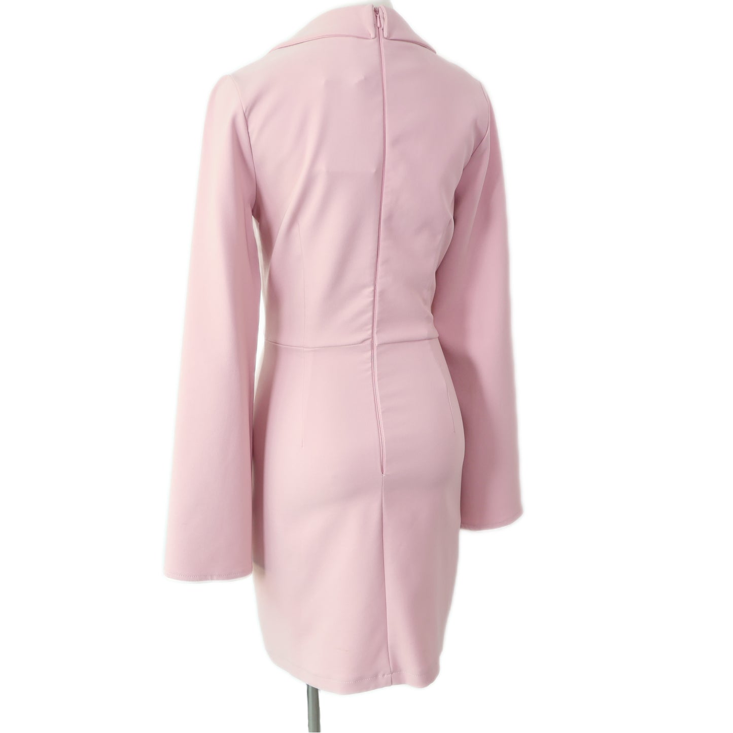 Double Breasted Slit-Sleeve Dress